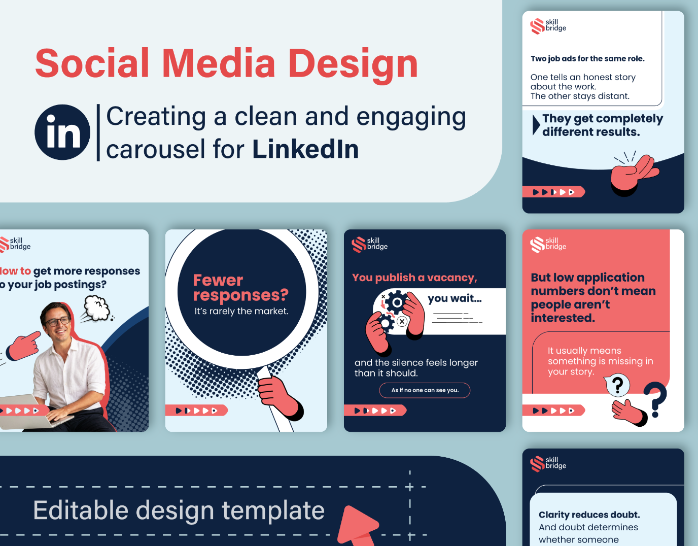 Social-Media-Kit &ndash; Sauberes und ansprechendes LinkedIn-Karussell
