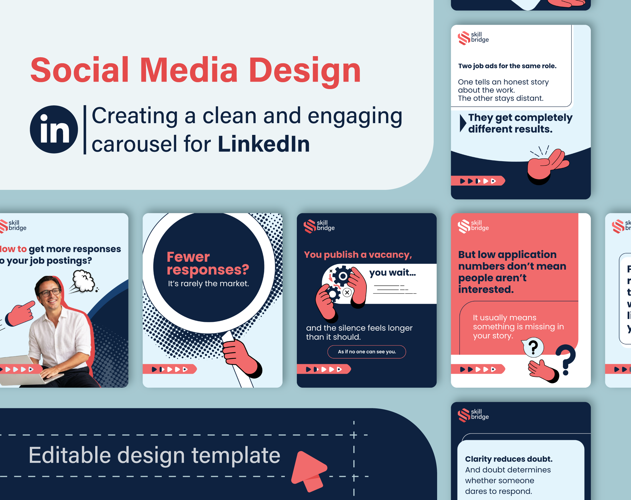 Social-Media-Kit &ndash; Sauberes und ansprechendes LinkedIn-Karussell
 image