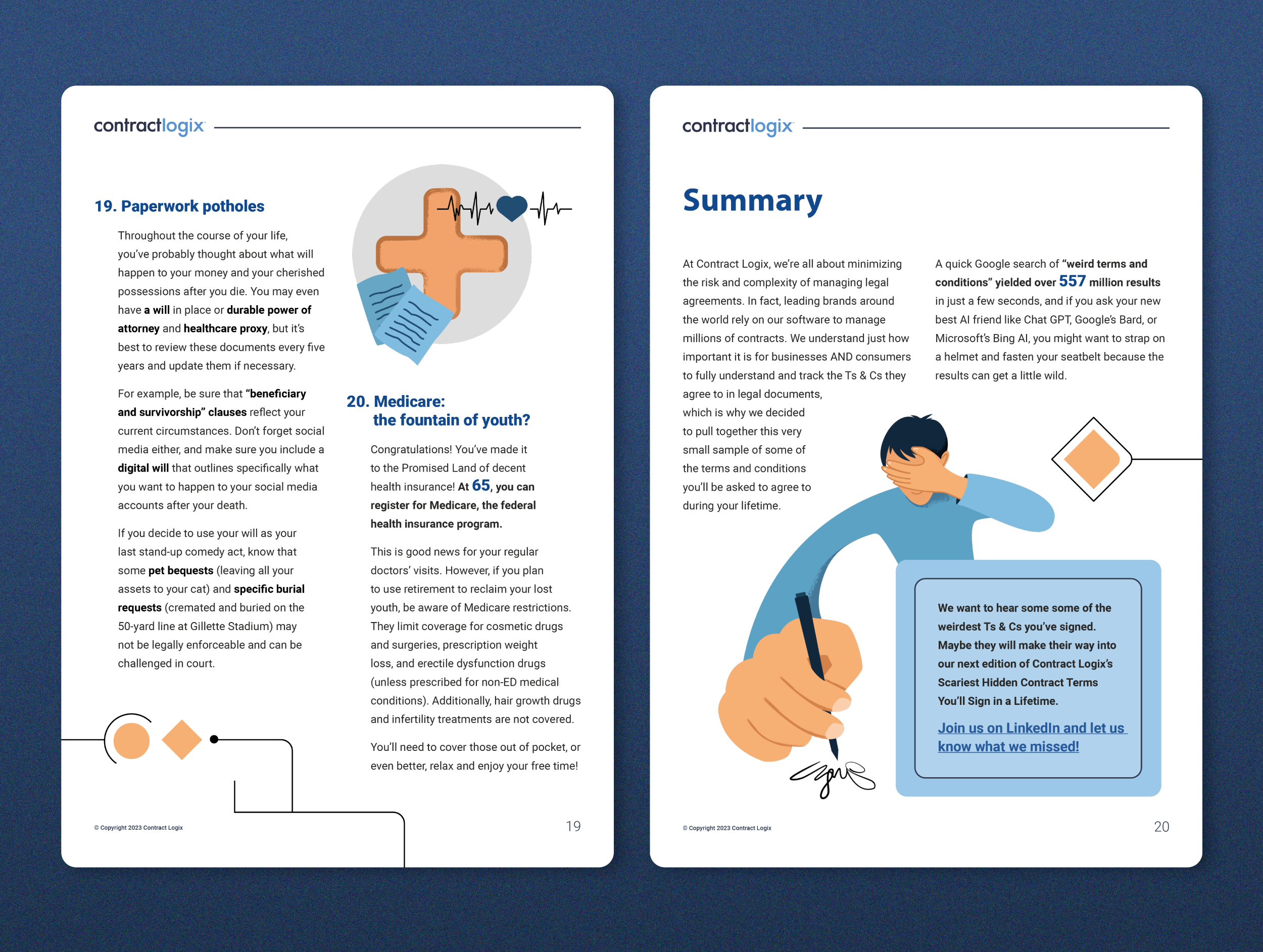 Illustriertes Whitepaper &amp; Multi-Channel-Marketingkampagne (Rechtsthema)
 image