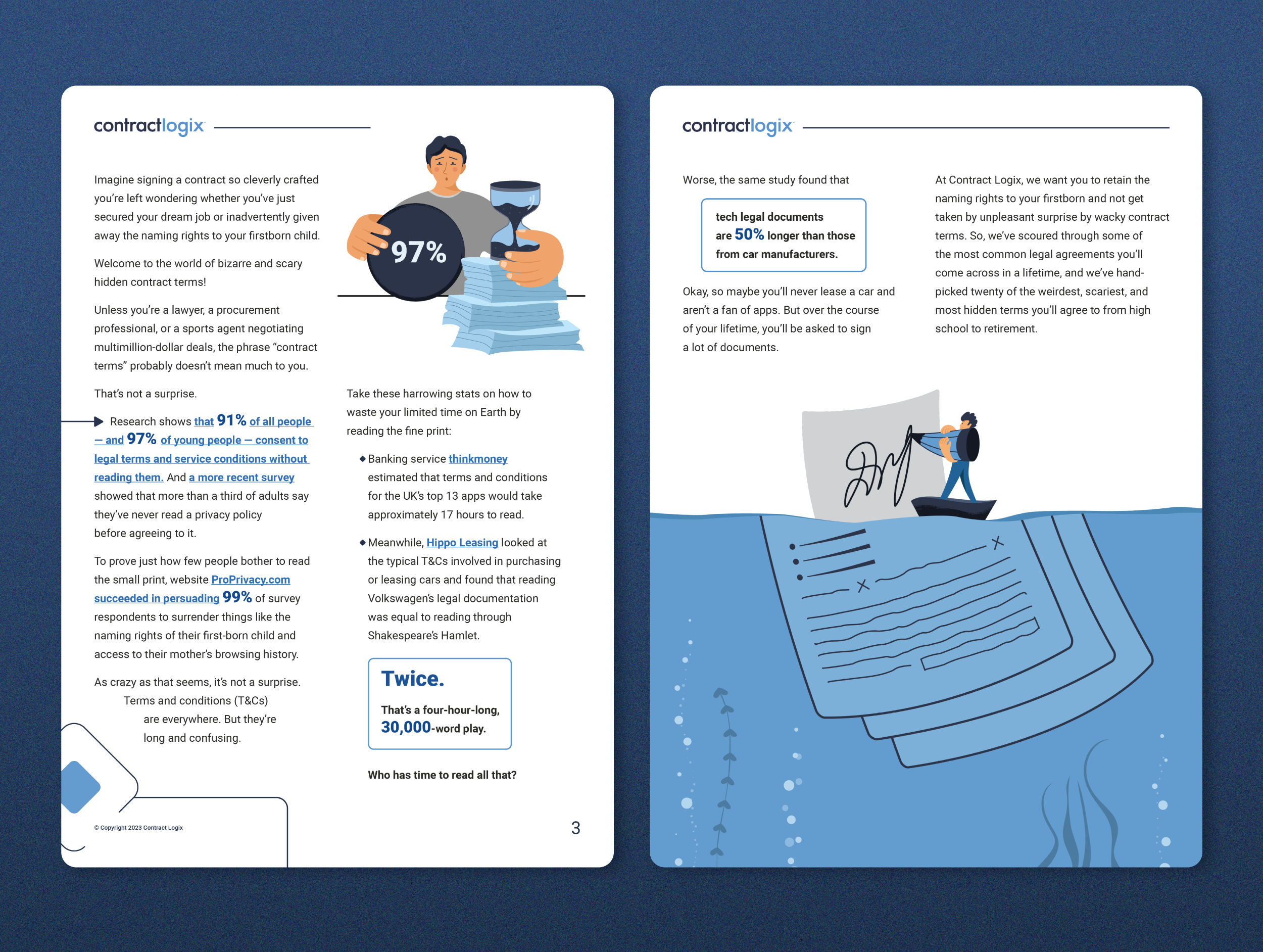 Illustriertes Whitepaper &amp; Multi-Channel-Marketingkampagne (Rechtsthema)
 image