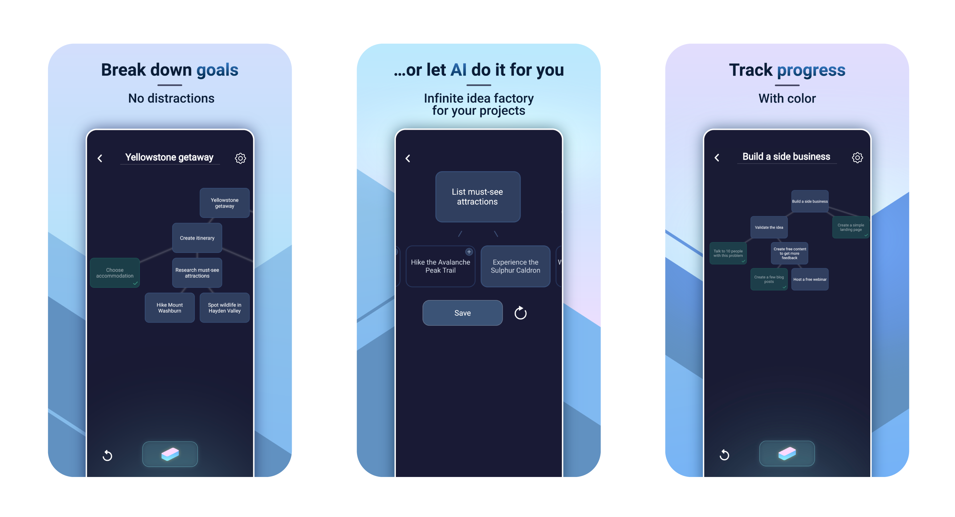 App previews design for the Brick App to the App Store
 image
