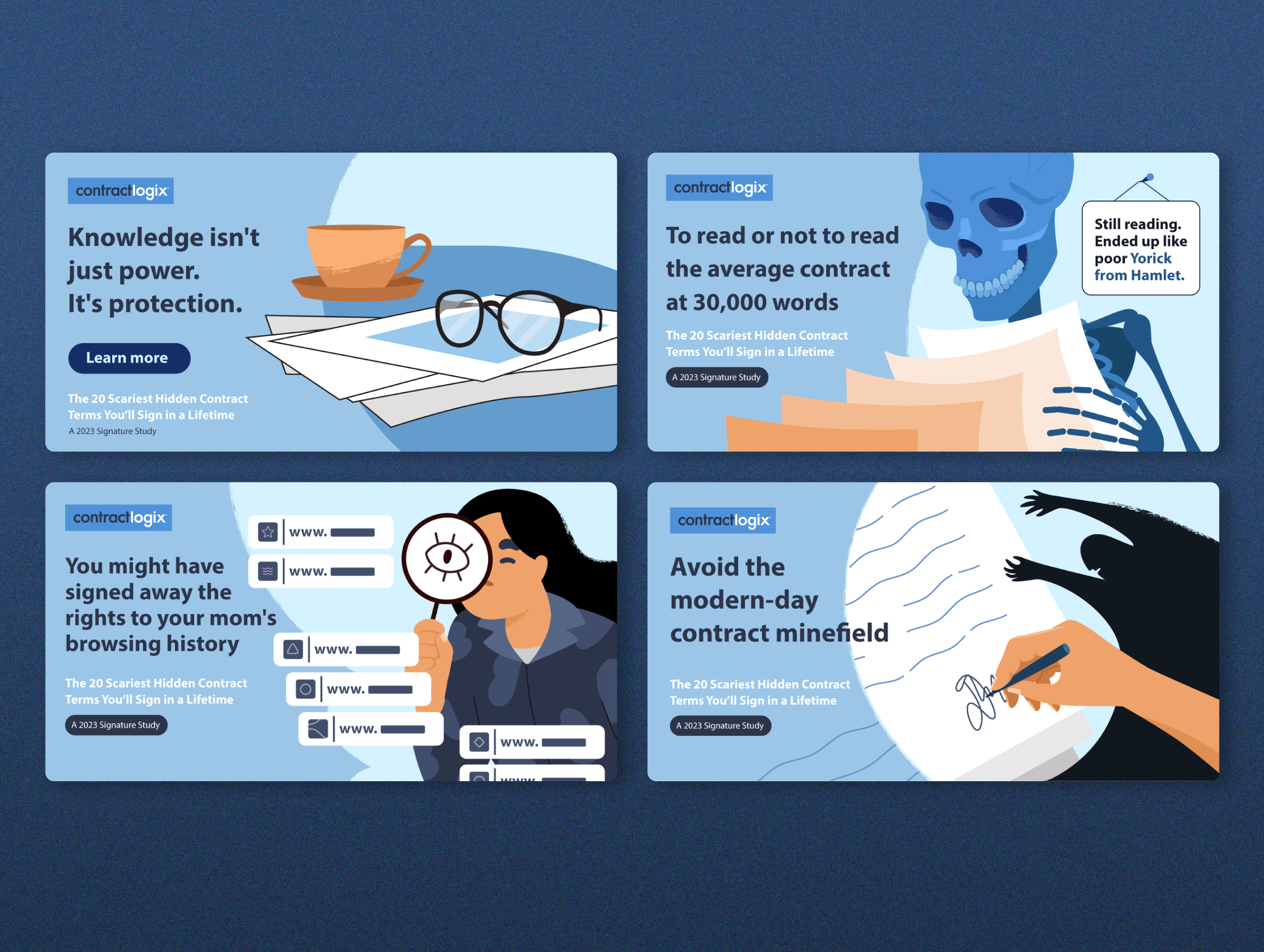 Illustriertes Whitepaper &amp; Multi-Channel-Marketingkampagne (Rechtsthema)
 image