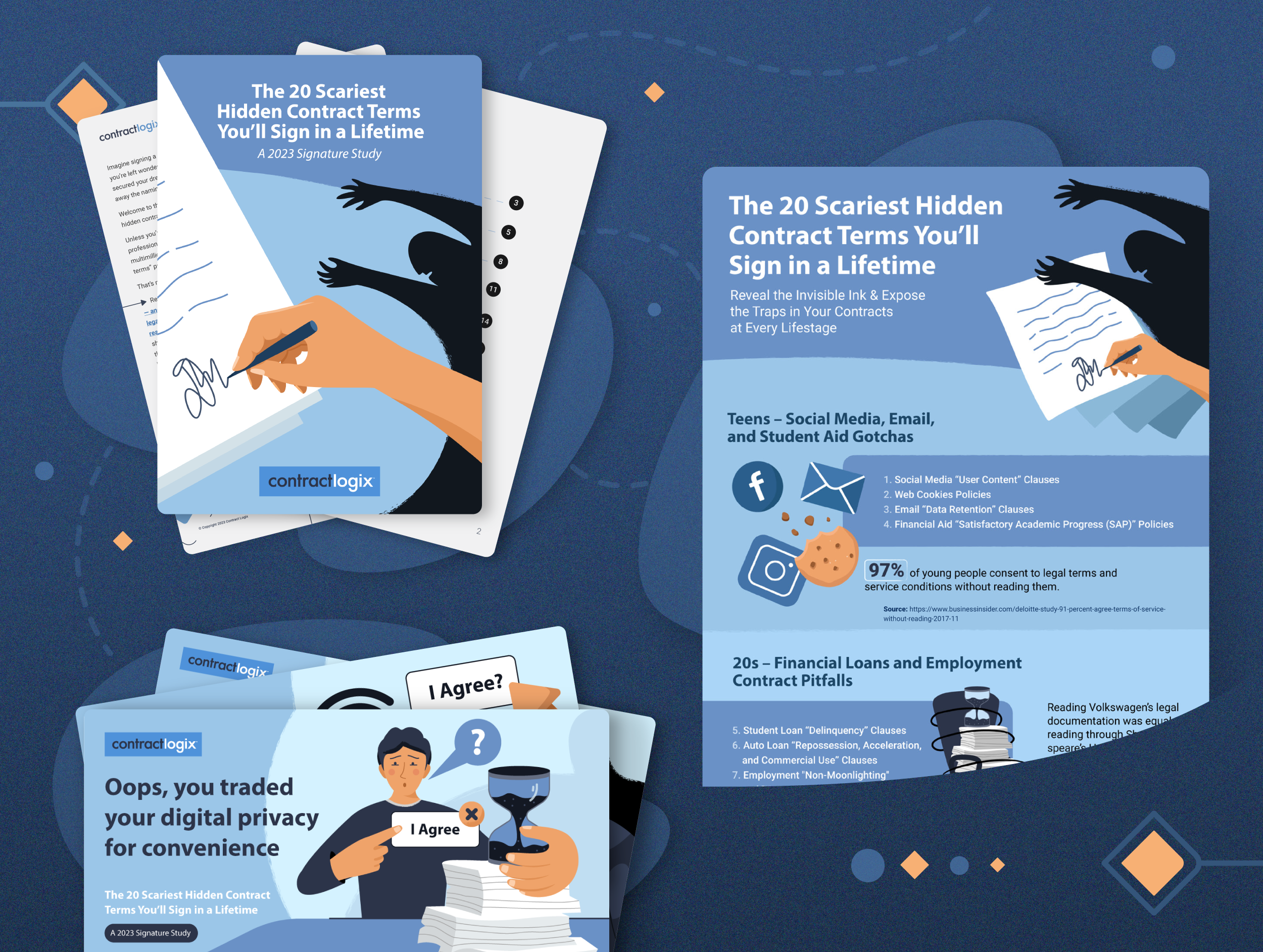 Illustriertes Whitepaper &amp; Multi-Channel-Marketingkampagne (Rechtsthema)
 image