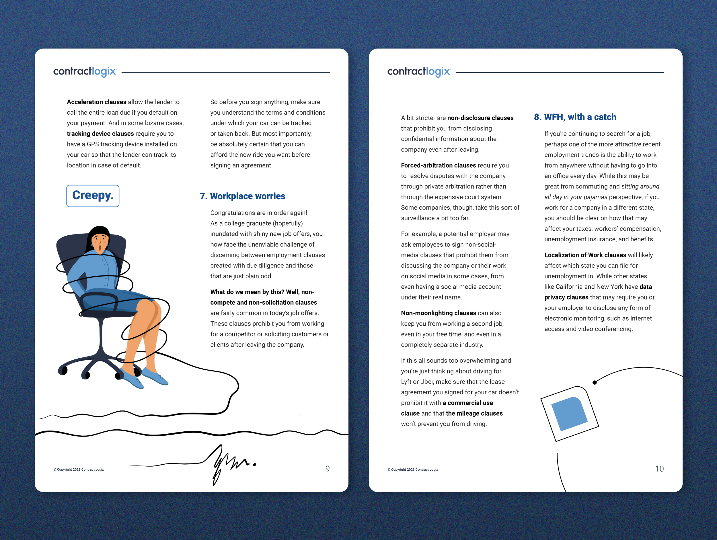 Illustriertes Whitepaper &amp; Multi-Channel-Marketingkampagne (Rechtsthema)
 image