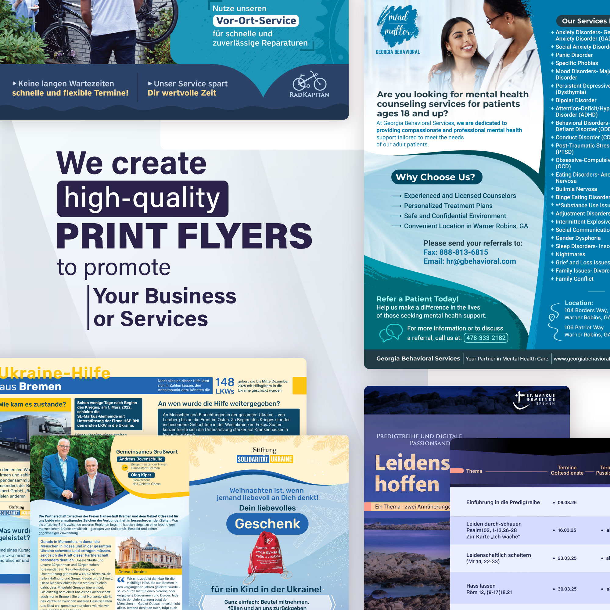 Professionelle Print-Flyer f&uuml;r Unternehmen, Projekte und Dienstleistungen
 image