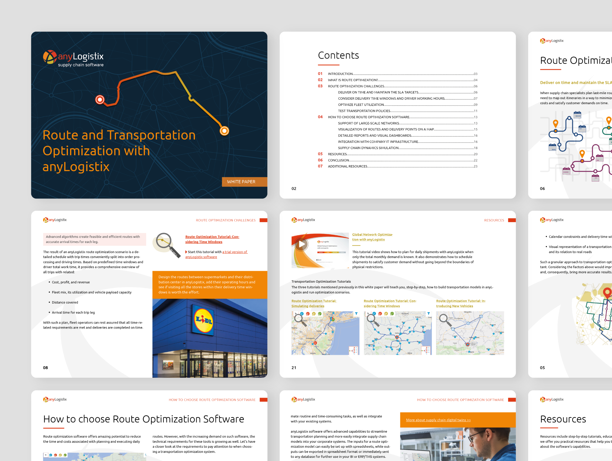 B2B Whitepaper Design f&uuml;r Logistik, operative Prozesse und datenbasierte Entscheidungsfindung
 image